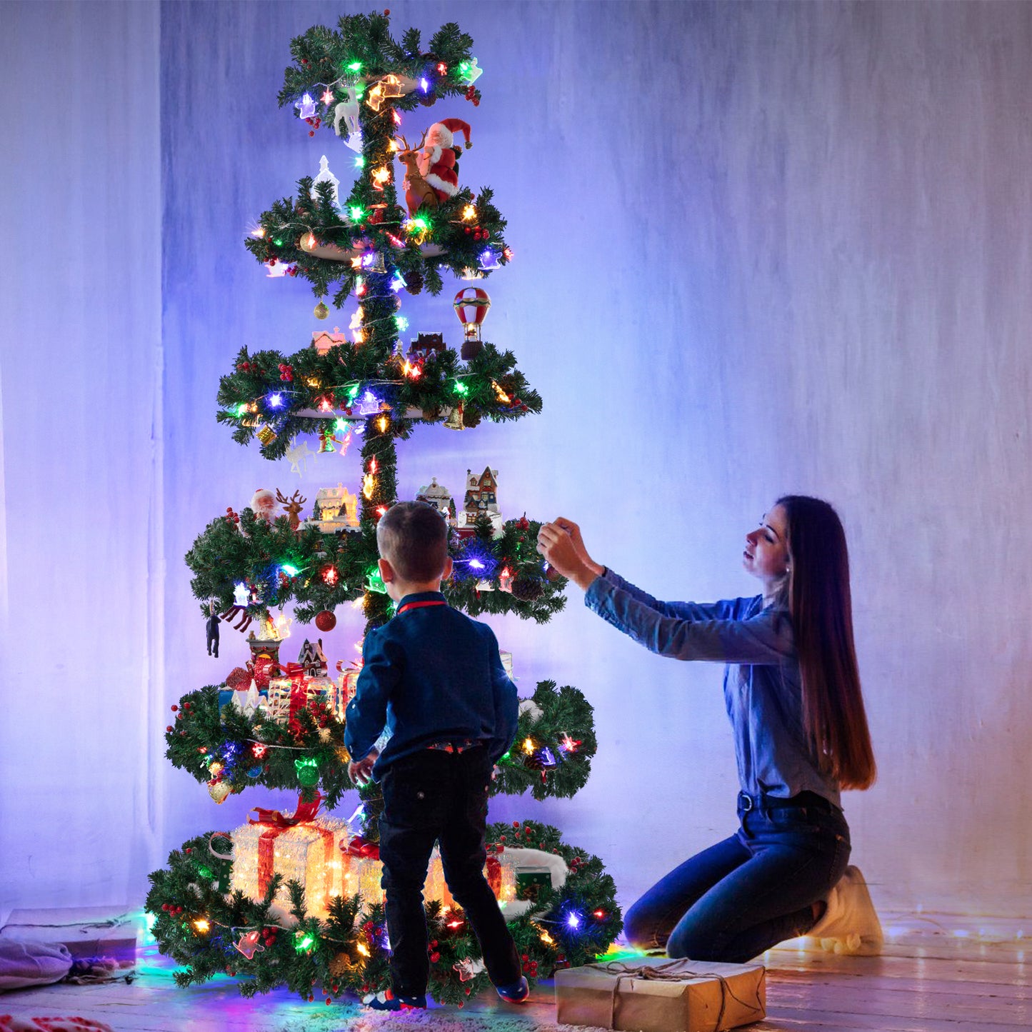 Christmas Village Display Tree